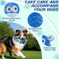 Squeaky Stuffed Dog Toys, Chew Toy for Large Medium Small Breeds, Plush Dog Toys to Keep Them Busy, Puppy Teething Dog Toy, Crinkle Dog Toy (Blue Hippo)