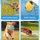 Interactive Dog Toy with Natural Rubber Soccer Design, Dental Care, Pet Energy Relief Brain Teaser Toy, Activity Training Foraging Toy, Mentally Stimulating Slow Feeder Dog Treat Dispenser Blue