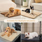 Made4Pets Dog Crate Pad Bed for Large Dogs, Washable & Reversible, Anti-Slip Kennel Mat for Cozy Sleeping, Soft Fluffy Dog Bed for Indoor & Outdoor Use, 44"x32", Khaki