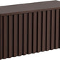 UEV Storage Bench,39.4" Wood Box, Storage Trunk with 2 Safety Hinges, Ottoman Storage Chest, Fluted Storage Bench for Bedroom, Entryway, Living Room (Walnut)