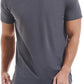 VEIISAR Premium V Neck T Shirts for Men - Modern Fitted Tees Vneck Undershirts