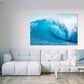 Nature Wall Art Prints - Ocean Forest Mountain Lake Canvas Landscapes - Small to Extra Large Living Room Bedroom Kitchen Bathroom Décor (Blue Ocean Wave, 31L" x 47W")