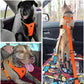 Lukovee Dog Seat Belt for Car, Adjustable Dog Car Harness for Large Medium Small Dogs, Soft Padded & Breathable Mesh Dog Seatbelt with Car Vehicle Connector Strap (Orange,Large)