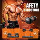 VEICK 25/55 lbs Adjustable Dumbbell with Anti-Slip Turning Handle, Fast Adjust Weight for Men Women, Exercise Equipment with Tray for Home Gym Full Body Workout Fitness
