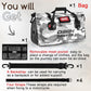 Waterproof Duffel Bag - Motorcycle Dry Bag Tail Bag with Large Storage Space, Waterproof Luggage Duffle Bags with Outer Mesh Zipper Pocket for Camping, Kayaking, Fishing & Traveling