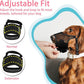 LUCKYPAW Dog Muzzle, Mesh Muzzle for Large Medium Small Dogs, Soft Mouth Guard for Biting Chewing, Breathable Mouth Guard with Adjustable Strap for Training(Black, L(Snout:9.75"-11"))