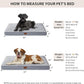 WNPETHOME Orthopedic Big Dog Beds Large Sized Dog, Waterproof Extra Large Dogs Bed with Removable Washable Cover, Multi-Needle Quilting Dogs Crate Bed