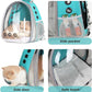 Lollimeow Cat Carrier Backpack, Bubble Expandable Backpack Carrier, Pets and Small Dogs,Airline-Approved, Designed for Travel, Hiking, Walking & Outdoor Use (Front Expandable-Green)
