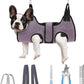 PAWCHIE Dog Grooming Hammock Harness for Dogs & Cats with Pet Nail Clipper Trimmer- Breathable Cat Hanger Sling for Trimming Clipping Nails-Dog Hammock Restraint Bag for Small Medium Large Dog, Pink S