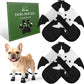 EXPAWLORER Halloween Anti Slip Dog Socks to Prevent Licking Paws, Boots & Paw Protectors with Grippers,Doggie Booties for Hardwood Floors for Small Medium Large Senior Dogs Costume White Ghost Wings M