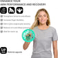 Hand Exercise Webs for Physical Therapy, Hand Grip Strengthener, Finger Exerciser, Portable Size, Latex Free, 7" Diameter