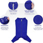 Nanaki Dog Wound Care Shirt, Dog Leg Sleeve To Stop Licking Rear Leg And Abdomen, Doggy Surgery Suit Female Spay,Doggy Onesie For Surgery Female Male, Pet Surgical Recovery Suit Pet Wound Heal Clothes