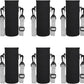 Rtteri 6 Pcs Neoprene Water Bottle Carrier Bag with Adjustable Shoulder Strap 32oz Insulator Water Bottle Cover Holder Cooler Sleeve for Stainless Steel/glass/plastic (Black)