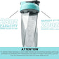 HELIMIX 2.0 Vortex Blender Shaker Bottle Holds upto 28oz | No Blending Ball or Whisk | USA Made | Portable Pre Workout Whey Protein Drink Shaker Cup | Mixes Cocktails Smoothies Shakes | Top Rack Safe
