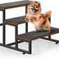 Dog Stairs for Small Dogs 3 Steps Pet Stairs Dog Stairs Steps for Couches High Beds, Non-Slip Indoor Dog Ramp, Holds Up to 100lbs