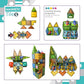 Magnetic Tiles Diamond Series with Lights 4 Pull-Back Metal Cars&7 Airplanes Magnet Tiles Building Block Toy for Kids Educational Construction STEM Toy, Great Gift for Kids Aged 3-8