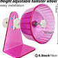 Hamster Wheel,Silent Wheel,Super Silent Hamster Exercise Wheels,Silent Hamster Wheel,Adjustable Stand Hamsters Exercise Wheels,Quiet Rat Wheel (Φ 5.5 inch, Pink)