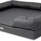 The Dog’s Bed XL Grey 43.5x34, Memory Foam, Pain Relief: Arthritis, Hip & Elbow Dysplasia, Post Surgery, Lameness, Supportive, Calming, Waterproof Washable Cover, Veterinary Approved