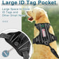 BARKBAY Dog Harness No Pull with ID Tag Pocket - Heavy Duty, Reflective, Easy Control for Large Dogs(Black,XL)