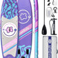 11'Stand Up Paddle Boards Surf Control with Premium SUP Board Accessories Backpack & Removable Fins, 34" Wide Inflatable Paddle Boards of All Skill Levels