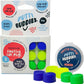 Earvolution Floating Putty Buddies Ear Plugs for Swimming - Invented by an Ear Physician - Moldable, Premium, Silicone - Floats on Water - Waterproof - Made in The USA - 3 Pack - Blue/Yellow/Green