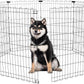Foldable Dog Playpen 36" Height 8 Panels Metal Exercise Pen No Door - Indoor/Outdoor Dog Play Pen for Small-Medium Dogs, Portable Pet Fence for Yard Garden Camping, Black