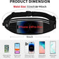 Running Belt Fanny Pack, Running Waist Pack for Women & Men USA Patented Hands-Free Reflective Runner Pouch Belt Fitness Workout Bag No-Bounce Adjustable Sport Travel Fanny Pack Cell (Black)