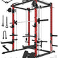Eonfit E3 Smith Machine with 360°Rotating Arm for Home Gym Equipment, Multi-Function Power Cage Squat Rack with Cable Crossover LAT Pulldown Pulley System All in One