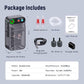 Live Bait Aerator,Ultra-Long Battery Life,Rechargeable Aquarium Air Pump 4w/64GPH(3000mAh Dual Hole) IPX4 Magnetic Charging Design,Suitable for Fishing Enthusiasts,with Hose and Stone