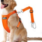 Dog Seat Belt, Safety Vest Dog Car Harness with Adjustable Buckle Dog Seat Belt for Vehicle Nylon Pet Safety Seat Belts Heavy Duty(L, Orange)