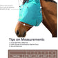 Harrison Howard UV-proof Multi-Function Fabrics Thick Fleece Padding Horse Fly Mask Half Face with Ears Mint Arabian Medium