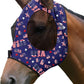 Harrison Howard Super Comfort Stretchy Fly Mask Large Eye Space with UV Protection Soft on Skin with Breathability Classic Letters S