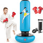 QPAU Kids Punching Bag Toy with Boxing Gloves, 66 Inch Larger Stable Kids Inflatable Boxing Bag Set, Gifts for Boys & Girls Age 6-12, for Practicing Karate, Taekwondo, MMA