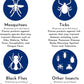 Proven Insect Repellent Lotion - Keep Mosquitoes, Ticks and Flies Off, DEET Alternative Repellent, Up to 14-Hour Protection, Great for Outdoor Camping and Hiking, 6 oz, Odorless Lotion, 2 Pack
