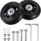 uxcell Replacement Luggage Wheels 75x24mm Suitcase Wheel Repair Kits Include 2 PU Bearing Wheels & Washers, Wrenches & Axle Screw for Trolley Bag, Inline Skate and Caster Board