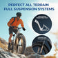 SISIGAD Electric Bike for Adults, 1500w | 50Miles | 32Mph Electric Mountain Bike - 48V 15Ah Removable Built-in Battery, 26" Fat Tire Dirt Ebike - 7Speed Shock Absorber E-MTB UL2849 Tested for Commute