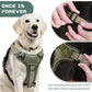 No Pull Dog Harness for Large Dogs, Adjustable No Choke Pet Vest with Dog Leash Fit Smart Reflective Pet Walking Harness for Training Easy Control Soft Handle Green L