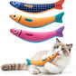 Interactive Cat Toys with[5000mg Premium A+Catnip][Baby Grade] Soft Chew Kicker Cat Toys for Indoor Cats & Kittens, Crinkle &Rattle Fish Sound Toy, Drives Bored Cats Crazy with Fun,3 Pack