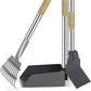 Heeyoo Dog Pooper Scooper, Dog Poop Tray and Rake Set, Pet Waste Removal Scoop with Long Adjustable Sectional Stainless Handles
