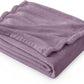 Bedsure Fleece Throw XL Blanket Fog Purple - 300GSM Soft Lightweight Plush Cozy Blankets for Bed, Sofa, Couch, Travel, Camping, 50x70 inches