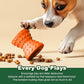 Puppy Toys, Toys for Small Dogs, Dog Treat Toy for Traning, Interactive Toy, Dog Treat Dispenser Toy,Natural Rubber Dumbbell Shaped(Orange)