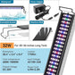 hygger Aquarium LED Light Fish Tank Full Spectrum Lighting with 24/7 Day-Night Cycle Mode & Auto On/Off Timer, 7 Colors Options, Dimmable, Extendable Bracket for 30~36in Tank Plant Lights