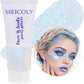 MEICOLY Sparkling Blue Body Glitter,Halloween Face Glitter,Color Changing Glitter Gel for Body,Face,Hair,Lip,Eye,Long Lasting Sequins Glitter Face Paint,Festival Party Glitter Makeup,50ml