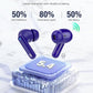Wireless Earbuds, Bluetooth 5.4 Headphones Bass Stereo, Ear Buds with Noise Cancelling Mic, IP7 Waterproof in Ear Earphones, 36H LED Display Bluetooth Earbuds for Laptop Pad Phones Sports, Dark Blue