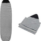 Surf Sock, Surfboard Sock Cover for Longboard Paddleboard Surf Board Sup Paddle Board, 6-8 FT Foot Quick Dry Stretch Surfboard Bag Sleeve with Drawstring Closure