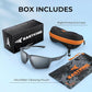 KastKing Osage Polarized Sport Sunglasses for Men and Women, Ideal for Driving Fishing Cycling Running, UV Protection