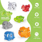 Learning Toys for 2 3 4 Year Old, 20 Pcs Number Matching Game with Digital English, 10 Different Animal Figures, Preschool Activities Montessori Fine Motor Toys for Toddlers Kids