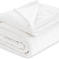 Bedsure Fleece Bed Blankets Full Size White - Soft Lightweight Plush Fuzzy Cozy Luxury Blanket Microfiber, 84x90 inches