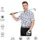 Men's Golf Polo Shirts Short Sleeve Striped Performance Moisture Wicking Dry Fit Golf Shirts for Men