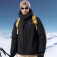 CAMEL CROWN Men's Mountain Ski Snow Jacket Waterproof Winter Coat Snowboarding Windbreaker Windproof Warm Hooded Snow Coat